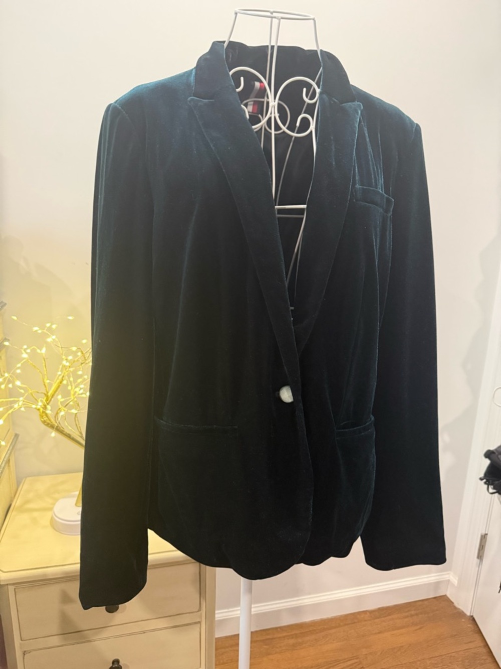 Velvet Single-Button Blazer Jacket - Dark Green
Tommy Hilfiger